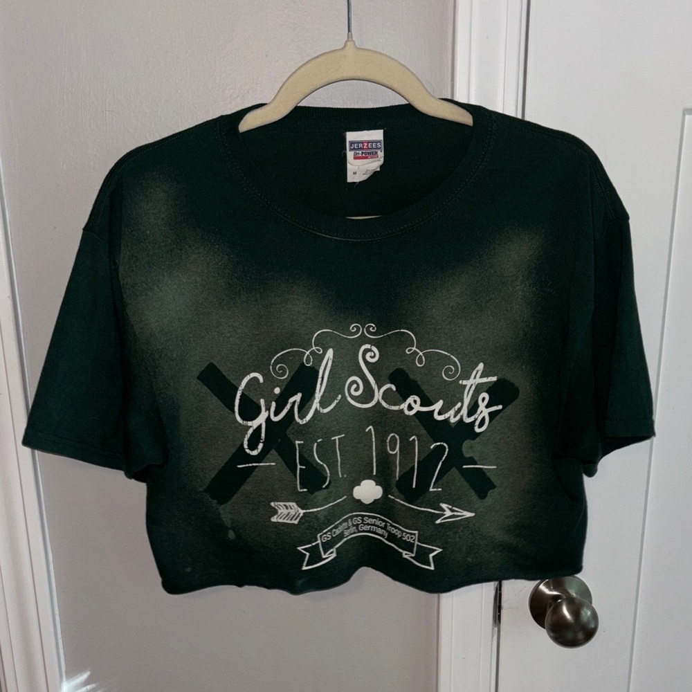 Green Crop Top